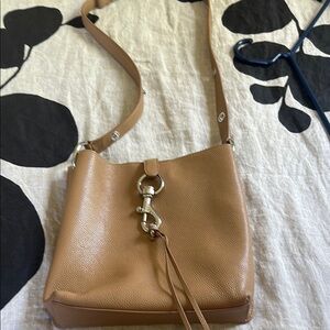 Rebecca Minkoff like new adjustable Tan Leather Crossbody Bag